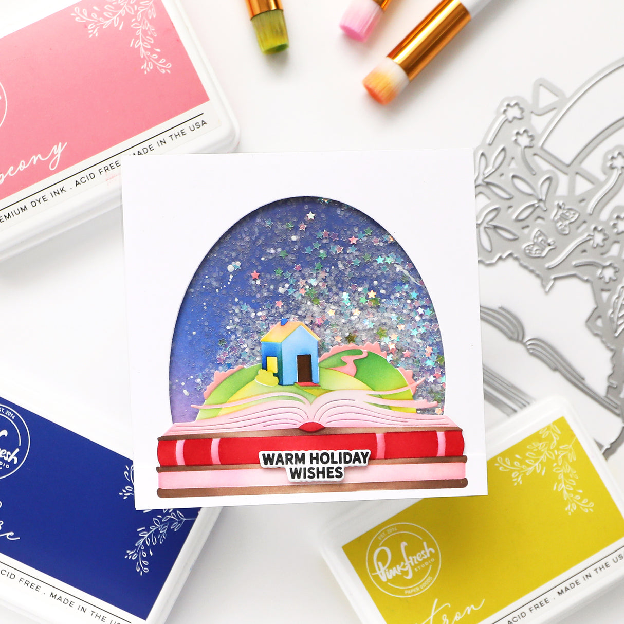 Pinkfresh Studio Nature's Narrative die & Stencil Bundle