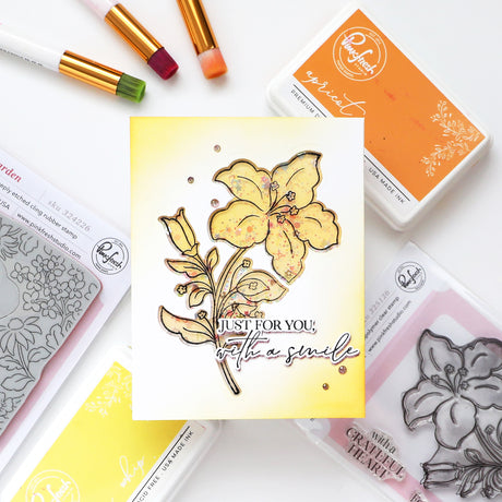 Pinkfresh Studio Bloom & Buds Stamp / Die / Stencil Bundle