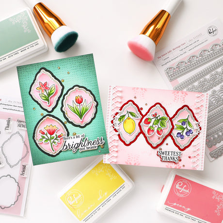 Pinkfresh Studio Cottage Frames Stamp/die/stencil Bundle