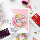 Pinkfresh Studio Garden Grace stamp, Die, Stencil and Washi Bundle