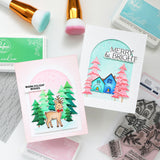 Pinkfresh Studio The Shelf Edit: Magic of the Season stamp/ Die/ Stencil Bundle