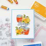 Pinkfresh Studio Steeped in Comfort stencil stamp and die