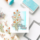 Pinkfresh Studio Celebrate in Blooms stamp, Die, Stencil and Washi Bundle