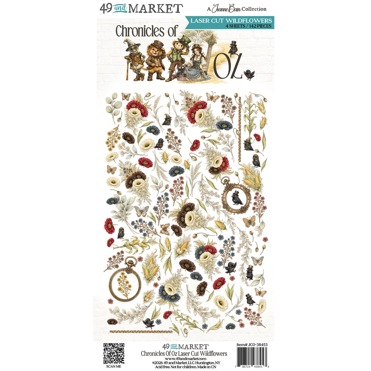 49 & Market Chronicles of Oz Laser Cut Wildflowers - JCO-38453