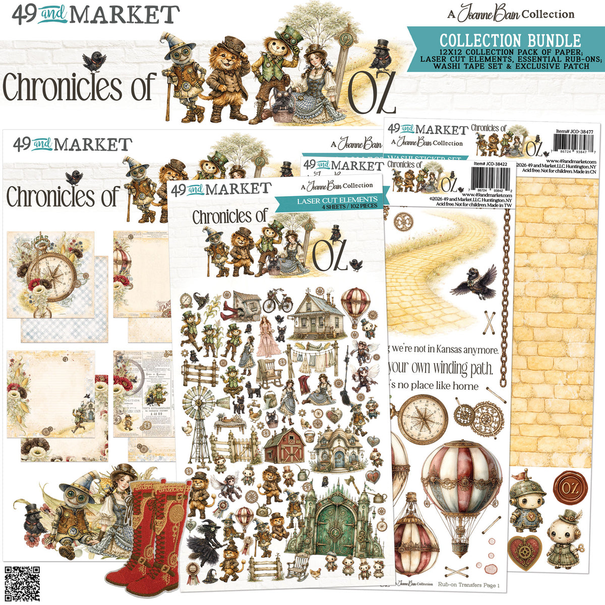 49 & Market Chronicles of Oz Bundle Set w/Patch - JCO-38491
