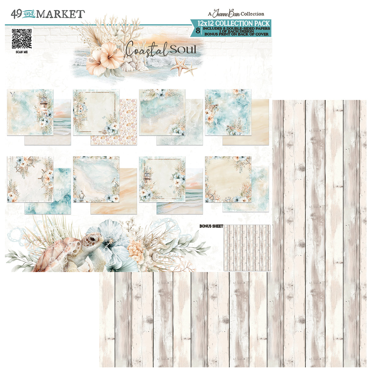 49 & Market Coastal Soul 12 x 12 Collection Pack - JCS-36794