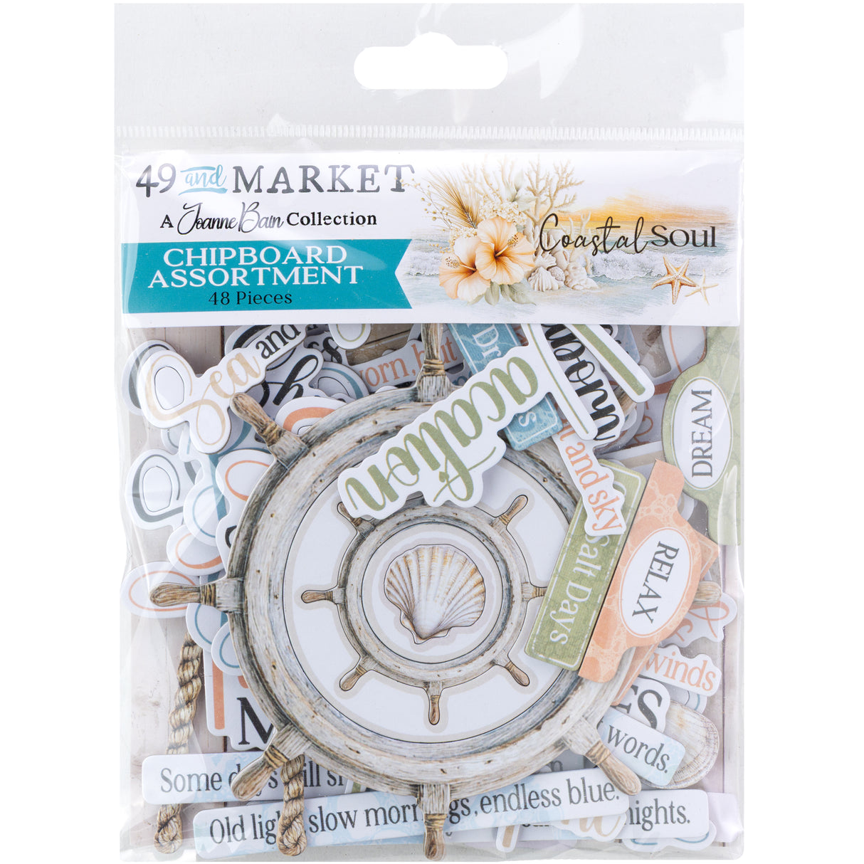 49 & Market Coastal Soul Chipboard Set - JCS-36992