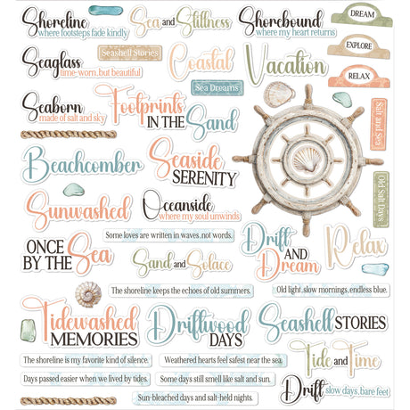 49 & Market Coastal Soul Chipboard Set - JCS-36992