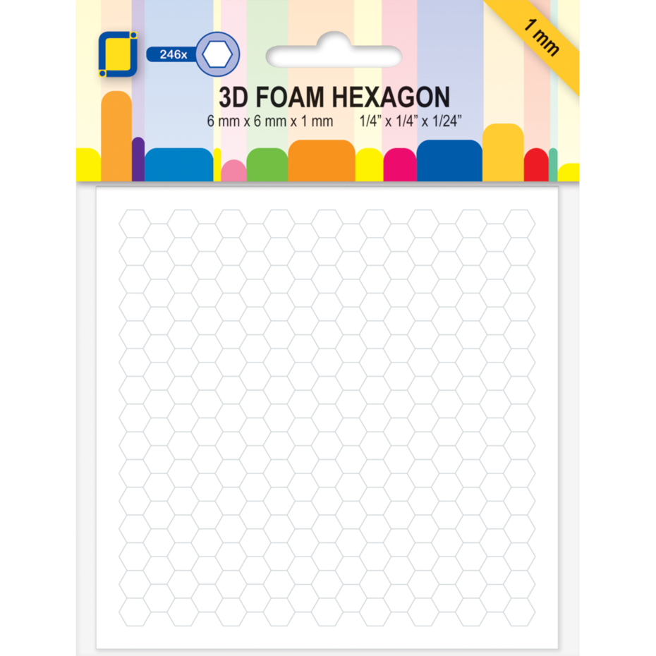 JEJE Produkt 3D Foam Hexagon 6x6x1mm (246pcs) (3.2891)