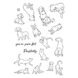 Spellbinders Beyond Stamping Pawsitivity No. 1 Clear Stamp Set by Josh Griffiths Studio - JGS0005