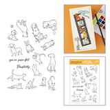 Spellbinders Beyond Stamping Pawsitivity No. 1 Clear Stamp Set by Josh Griffiths Studio - JGS0005