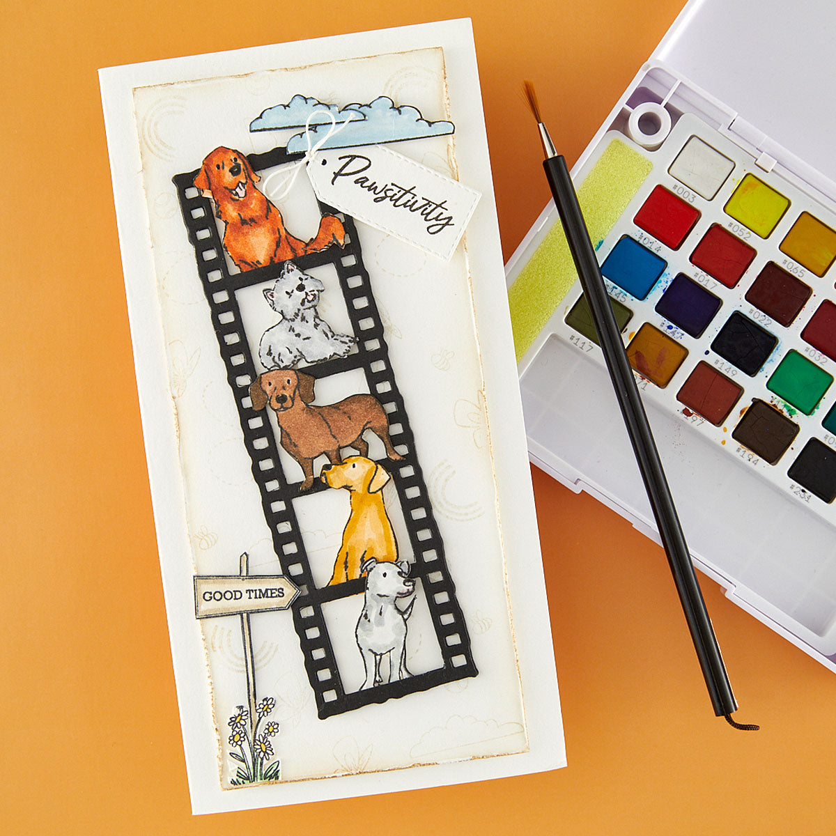 Spellbinders Beyond Stamping Pawsitivity No. 1 Clear Stamp Set by Josh Griffiths Studio - JGS0005