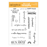 Spellbinders Beyond Stamping Evergreen Sentiments Clear Stamp Set by Josh Griffiths Studio - JGS0006