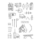 Spellbinders Little Lodgings Clear Stamp Set by Josh Griffiths Studio