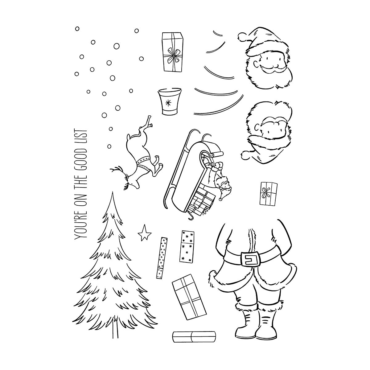 Spellbinders Custom Christmas Clear Stamp Set by Josh Griffiths Studio