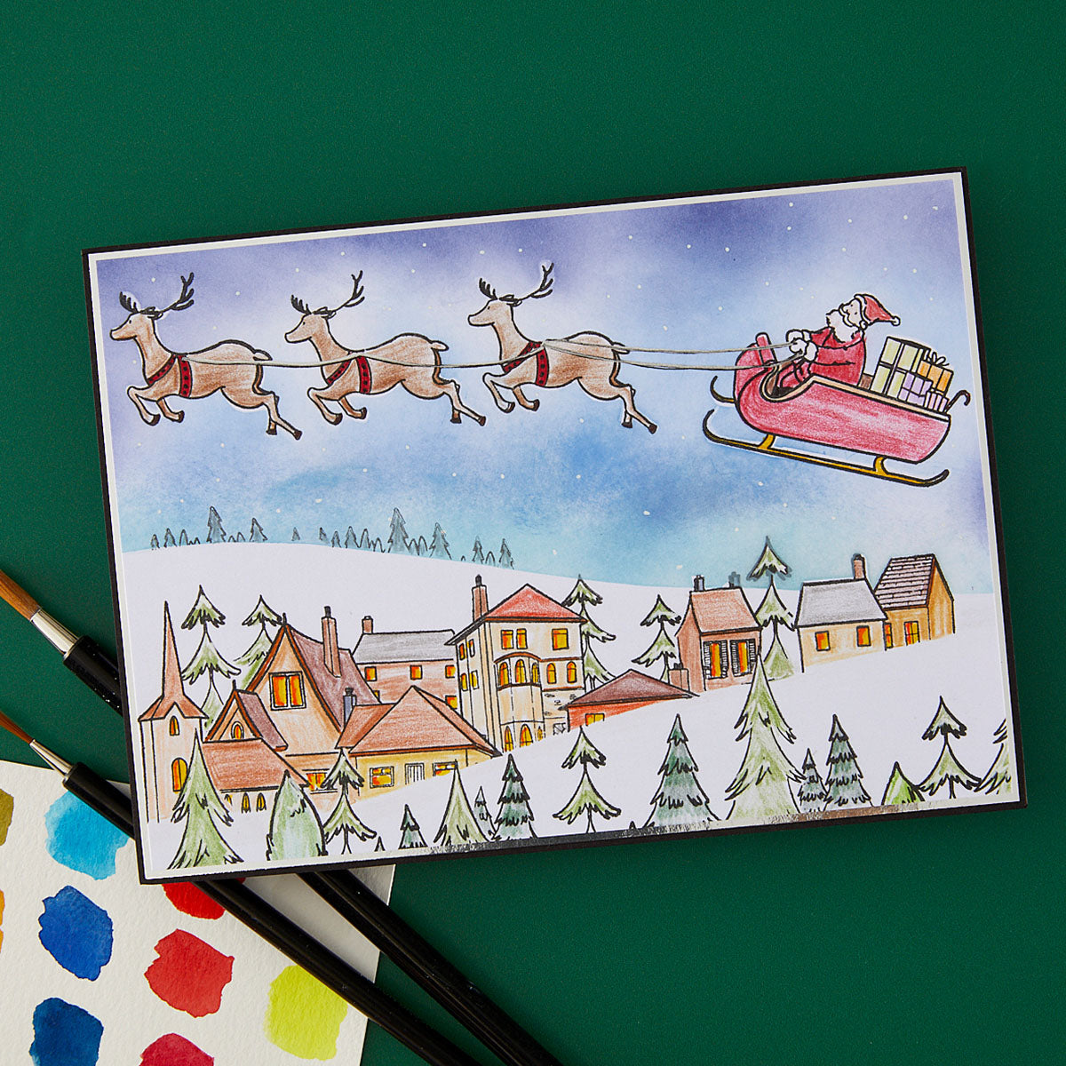 Spellbinders Custom Christmas Clear Stamp Set by Josh Griffiths Studio