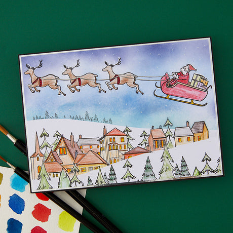 Spellbinders Custom Christmas Clear Stamp Set by Josh Griffiths Studio
