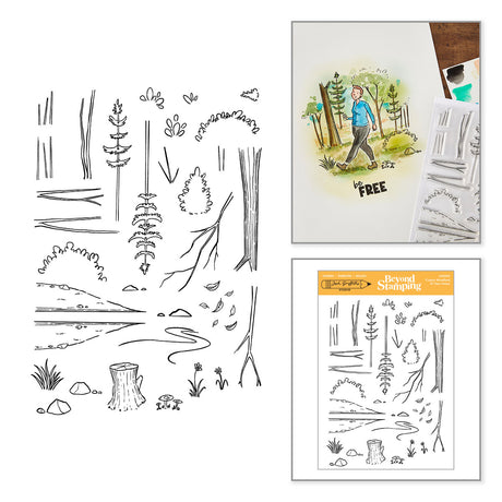 Spellbinders Beyond Stamping Custom Woodland Clear Stamp Set by Josh Griffiths Studio - JGS0009