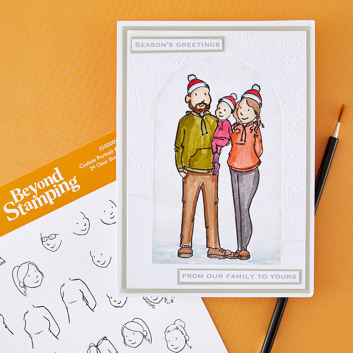 Spellbinders Beyond Stamping Custom Portrait No. 1 Clear Stamp Set by Josh Griffiths Studio - JGS0001