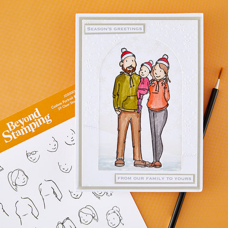 Spellbinders Beyond Stamping Custom Portrait No. 1 Clear Stamp Set by Josh Griffiths Studio - JGS0001