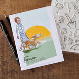 Spellbinders Beyond Stamping Can't Stand Still 1 - Ladies Clear Stamp Set by Josh Griffiths Studio - JGS0017