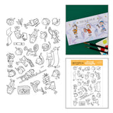 Spellbinders Elves at Work Clear Stamp Set by Josh Griffiths Studio
