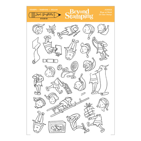 Spellbinders Elves at Work Clear Stamp Set by Josh Griffiths Studio