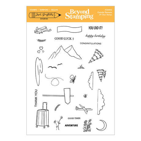 Spellbinders Beyond Stamping Outside Elements Clear Stamp Set by Josh Griffiths Studio - JGS0004