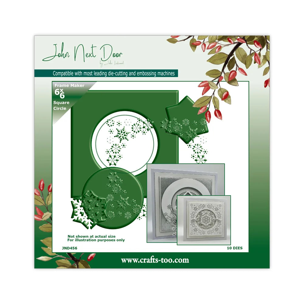 John Next Door Christmas - Circle Snowflake Frame