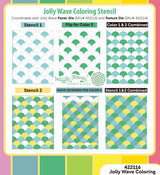 Waffle Flower Jolly Wave Coloring Stencil (422116)