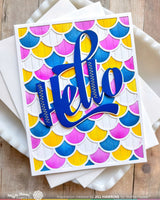 Waffle Flower Jolly Wave Panel Die (422115)