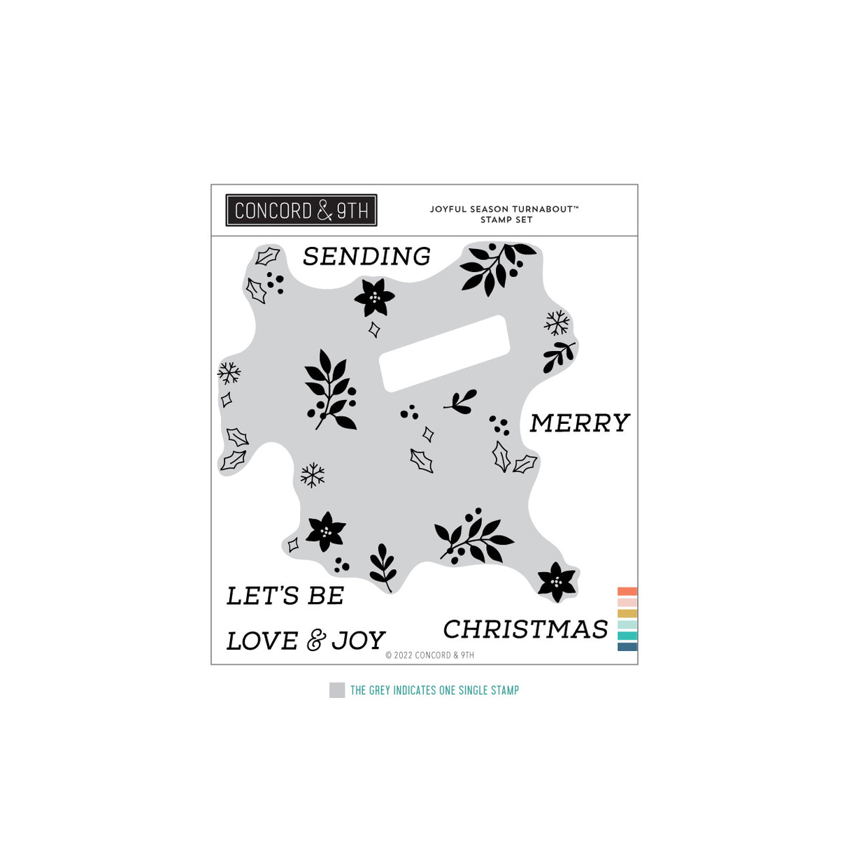 Concord & 9th Joyful Season Turnabout™ Stamp Set (6 x 6)