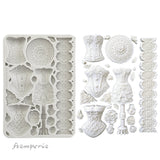 Stamperia Silicon mold A5 - Old Lace mannequins and corsets