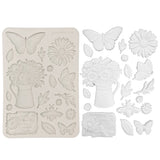 Stamperia Daisy Art A5 Silicon Mould Daisy and Butterfly (KACMA603)