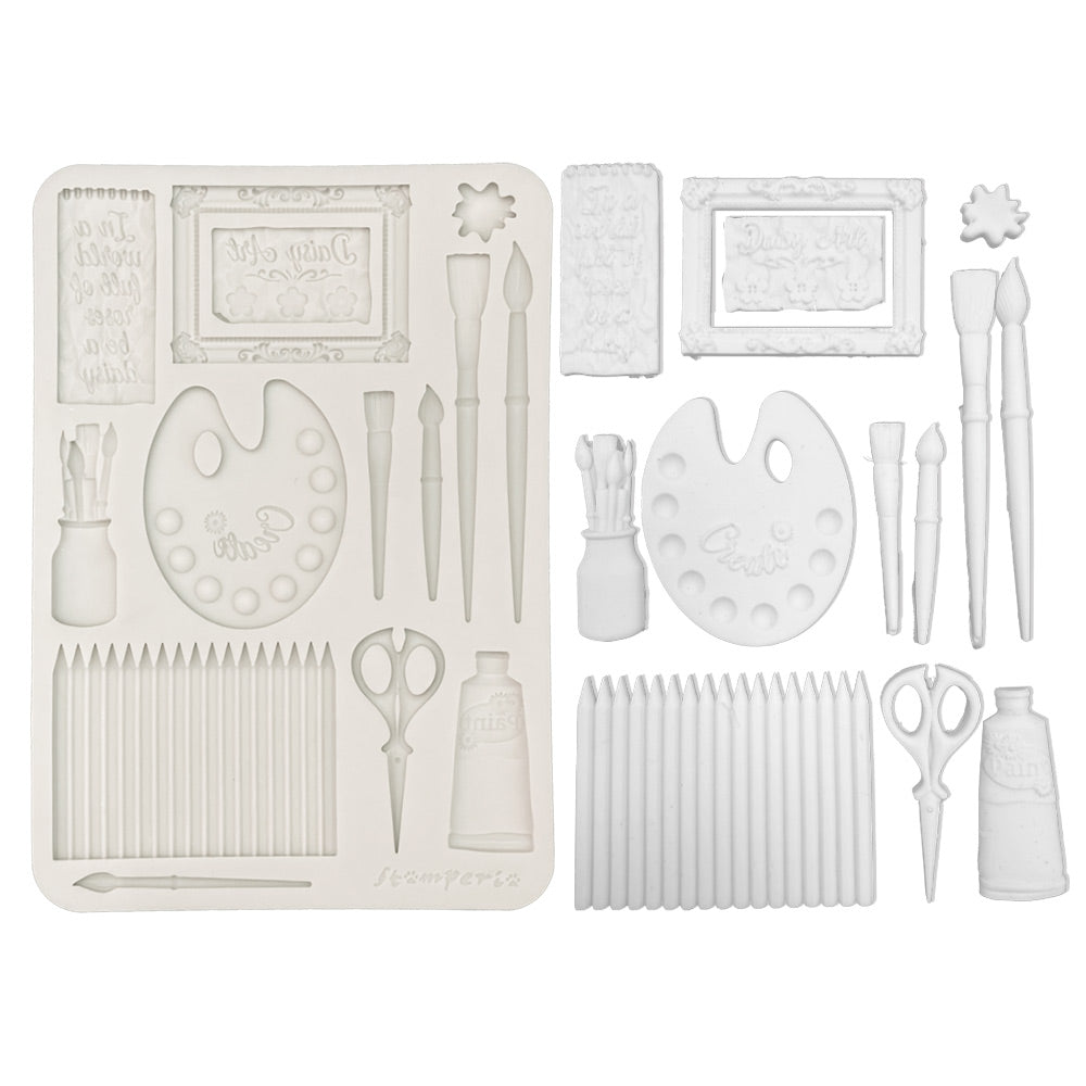 Stamperia Daisy Art A5 Silicon Mould Creative Art (KACMA604)