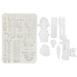 Stamperia Gardens of Time Silicone Mould Clocks & Tubes (KACMA608)
