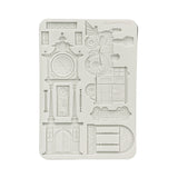 Stamperia Gardens of Time Silicone Mould Train & Clock (KACMA609)