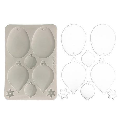 Stamperia A5 Silicone Mould Christmas Balls - KACMA613