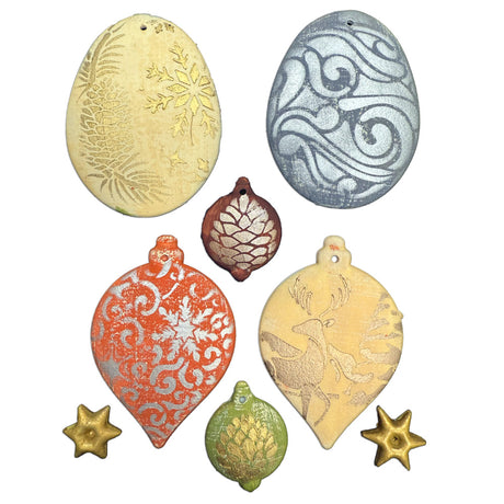 Stamperia A5 Silicone Mould Christmas Balls - KACMA613