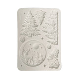 Stamperia A5 Silicone Mould Christmas Winter Landscape - KACMA617