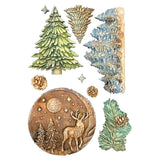 Stamperia A5 Silicone Mould Christmas Winter Landscape - KACMA617