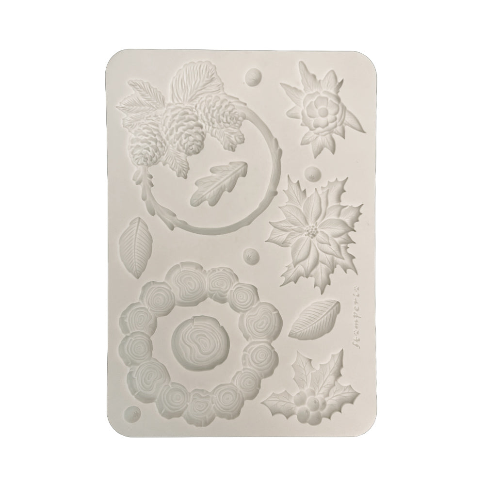 Stamperia A5 Silicone Mould Christmas Garlands - KACMA618