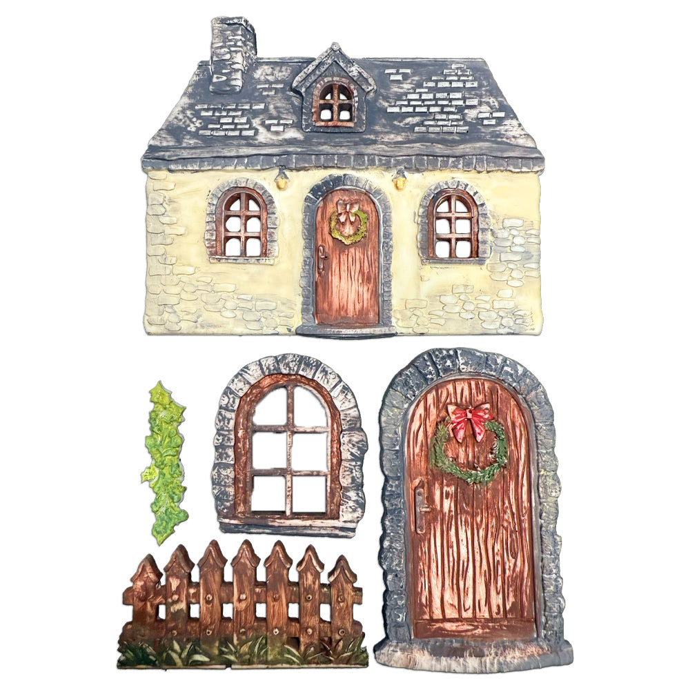 Stamperia A5 Silicone Mould Christmas Cottage - KACMA619