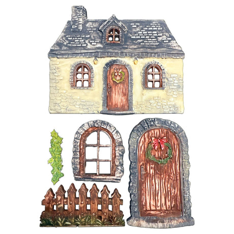 Stamperia A5 Silicone Mould Christmas Cottage - KACMA619