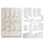 Stamperia A5 Silicone Mould Christmas Socks and Presents - KACMA620