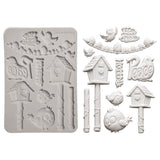 Stamperia Furry Friends 2 A5 Silicon Mould Birds by Antonis Tzanidakis - KACMA625