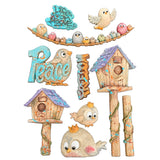 Stamperia Furry Friends 2 A5 Silicon Mould Birds by Antonis Tzanidakis - KACMA625