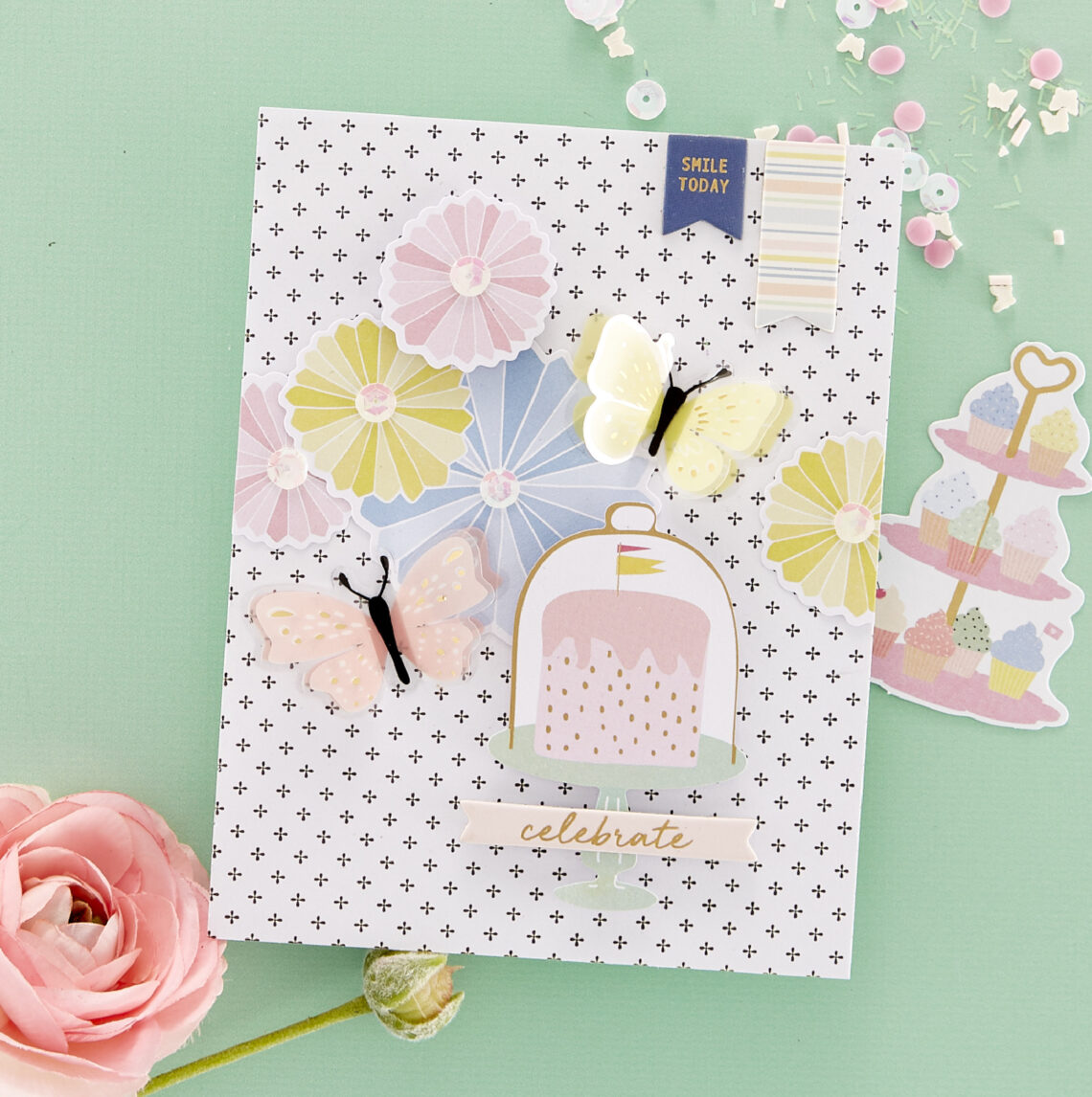 Spellbinders A little Hello - Quick & Easy Card Kit of the Month Club