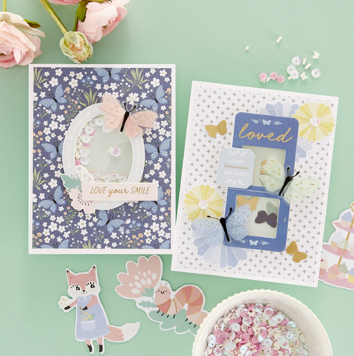 Spellbinders A little Hello - Quick & Easy Card Kit of the Month Club