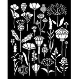 Stamperia Herbarium Silvae Thick Stencil 20×25cm Herbarium (KSTD193)